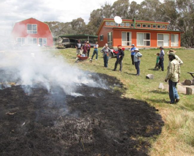 Low intensity burning