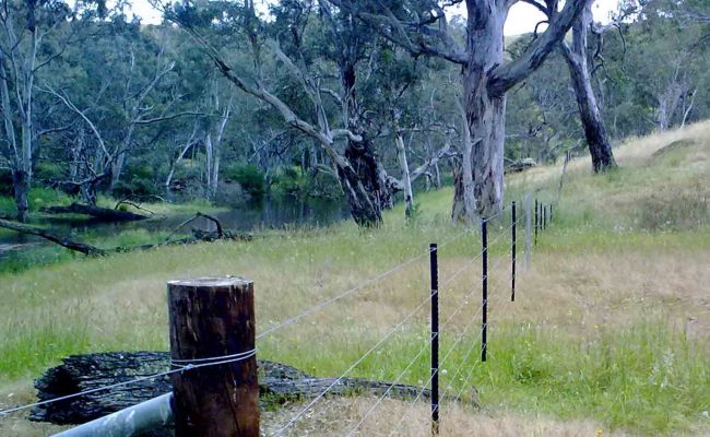 Riparian fencing