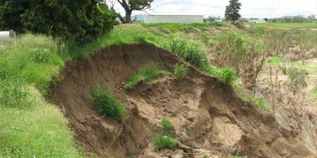 Stream bank erosion
