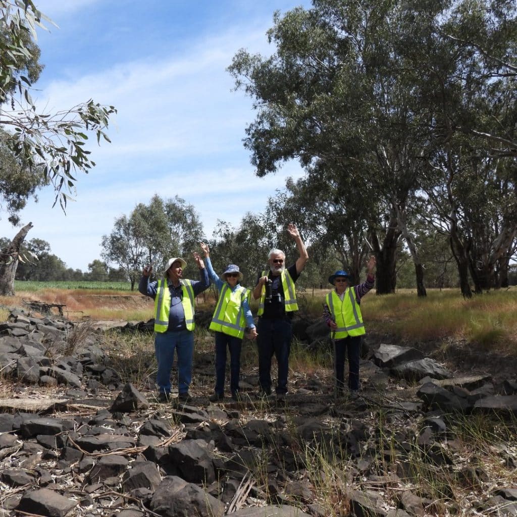 Tootool wetlands - happy group photo.