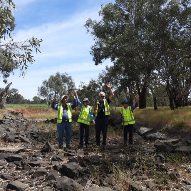 Tootool wetlands - happy group photo.