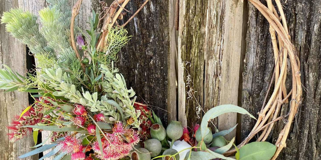Christmas Wreath made of Native Foliage